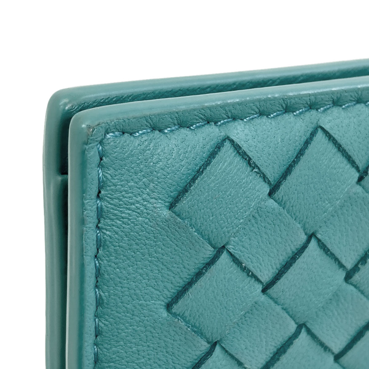 BOTTEGA VENETA Intrecciato Bifold Wallet with Coin Pocket Leather Ladies [Used]