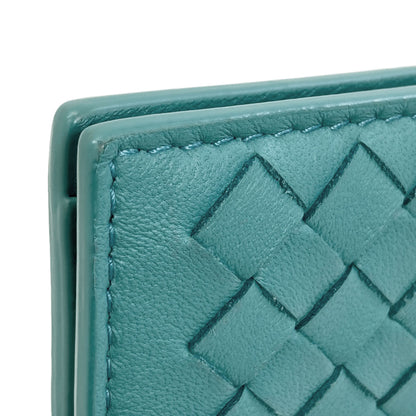BOTTEGA VENETA Intrecciato Bifold Wallet with Coin Pocket Leather Ladies [Used]