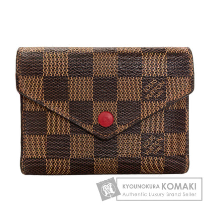 LOUIS VUITTON N41659 Portefeiulle Â· Victorine Bifold Wallet with Coin Pocket Damier canvas Ladies [Used]