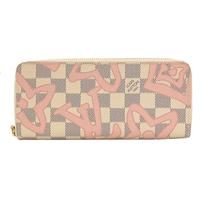 LOUIS VUITTON N60099 Portefeiulle Clemence Tahiti Collection Long wallet (with coin pocket) Damier canvas Ladies [Used]