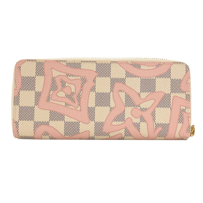 LOUIS VUITTON N60099 Portefeiulle Clemence Tahiti Collection Long wallet (with coin pocket) Damier canvas Ladies [Used]