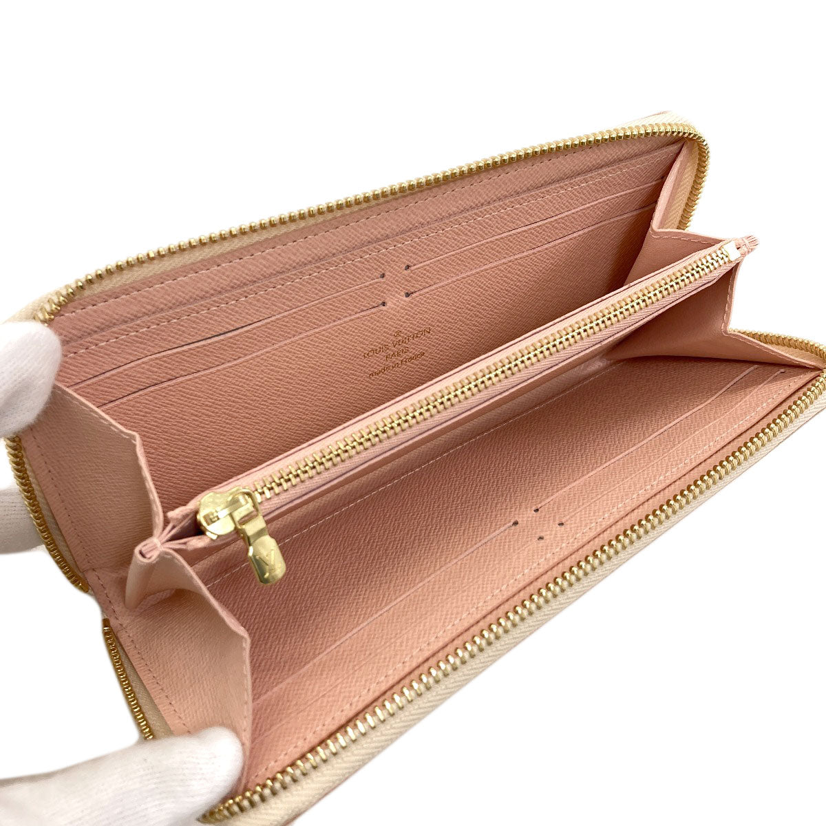 LOUIS VUITTON N60099 Portefeiulle Clemence Tahiti Collection Long wallet (with coin pocket) Damier canvas Ladies [Used]