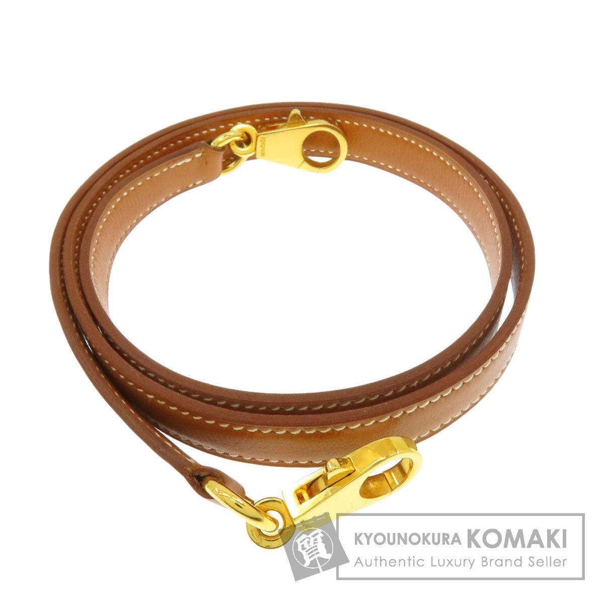 HERMES Gold component, length not adjustable. Shoulder strap Swift Ladies [Used]