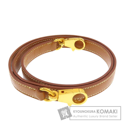 HERMES Gold component, length not adjustable. Shoulder strap Courchevel Ladies [Used]