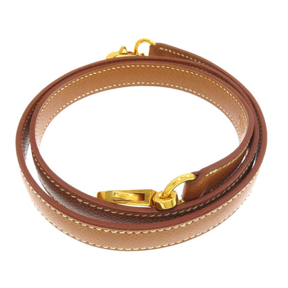 HERMES Gold component, length not adjustable. Shoulder strap Courchevel Ladies [Used]