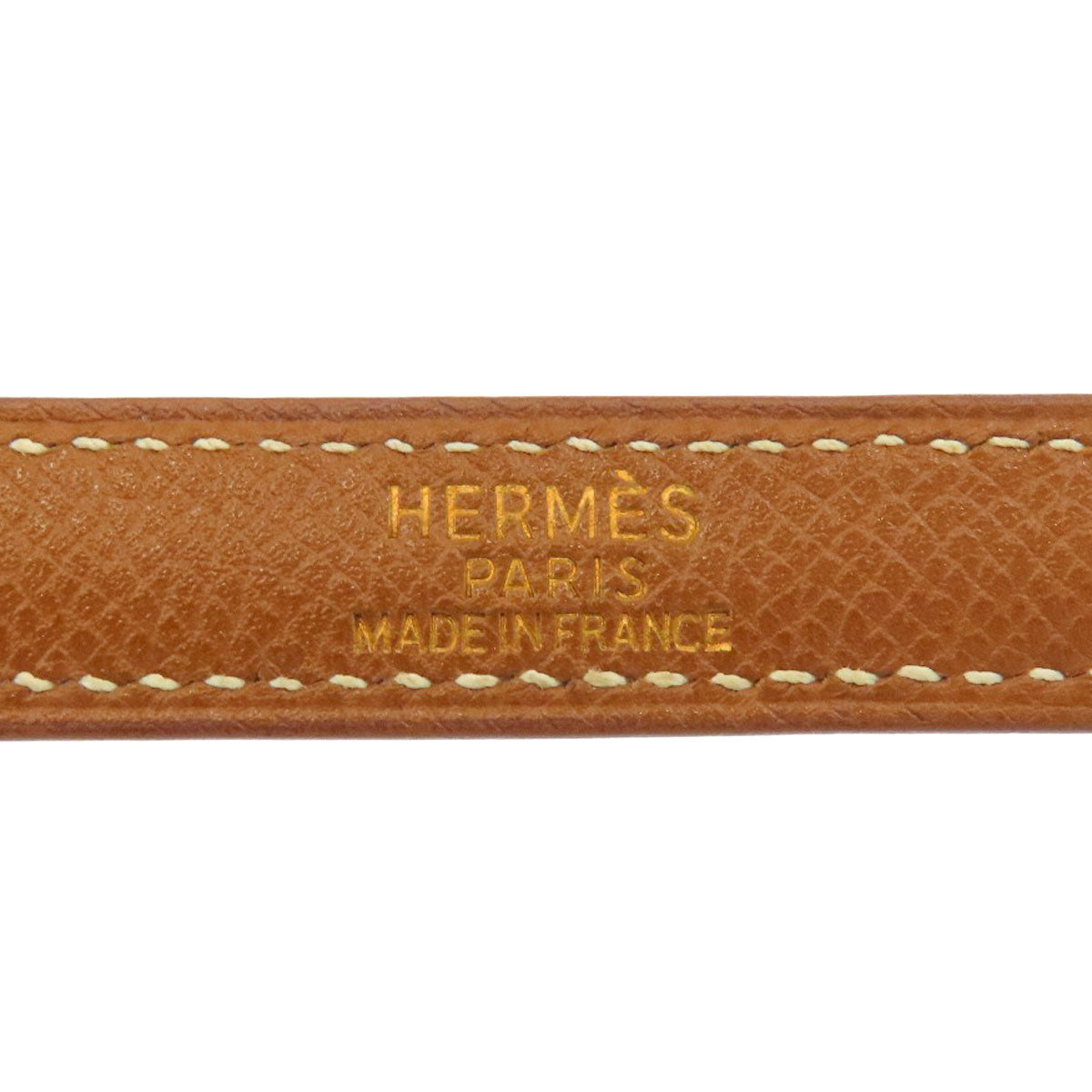 HERMES Gold component, length not adjustable. Shoulder strap Courchevel Ladies [Used]