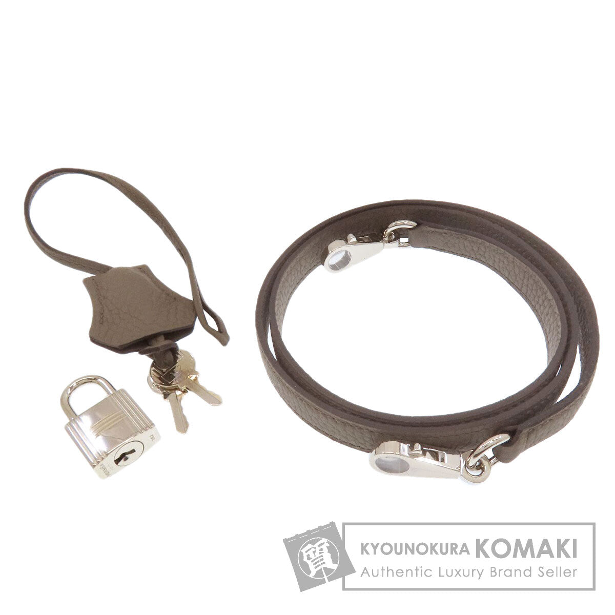 HERMES Ethane parts, length not adjustable. Shoulder strap Taurillon Clemence Ladies [Used]