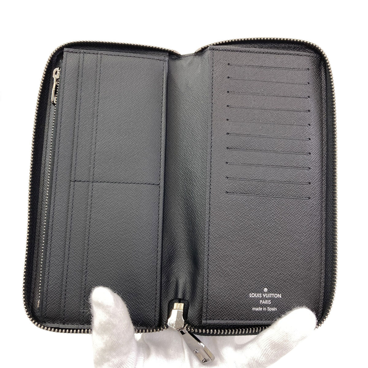 LOUIS VUITTON M62295 Zippy wallet Vertical Long wallet (with coin pocket) Monogram Eclipse mens [Used]