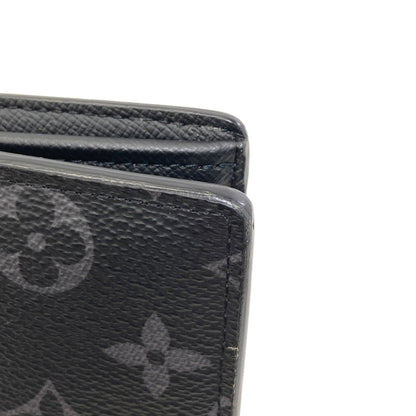 LOUIS VUITTON M61697 Portefeiulle Â· Brother Long wallet (with coin pocket) Monogram Eclipse mens [Used]