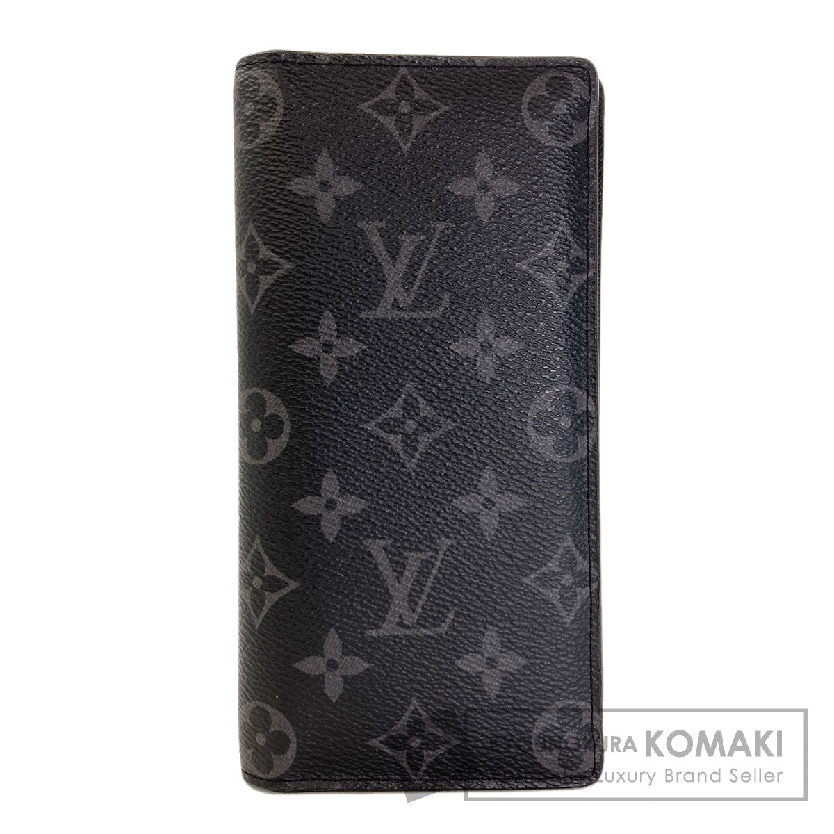LOUIS VUITTON M61697 Portefeiulle Â· Brother Long wallet (with coin pocket) Monogram Eclipse mens [Used]