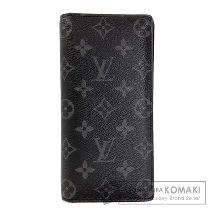 LOUIS VUITTON M61697 Portefeiulle Â· Brother Long wallet (with coin pocket) Monogram Eclipse mens [Used]