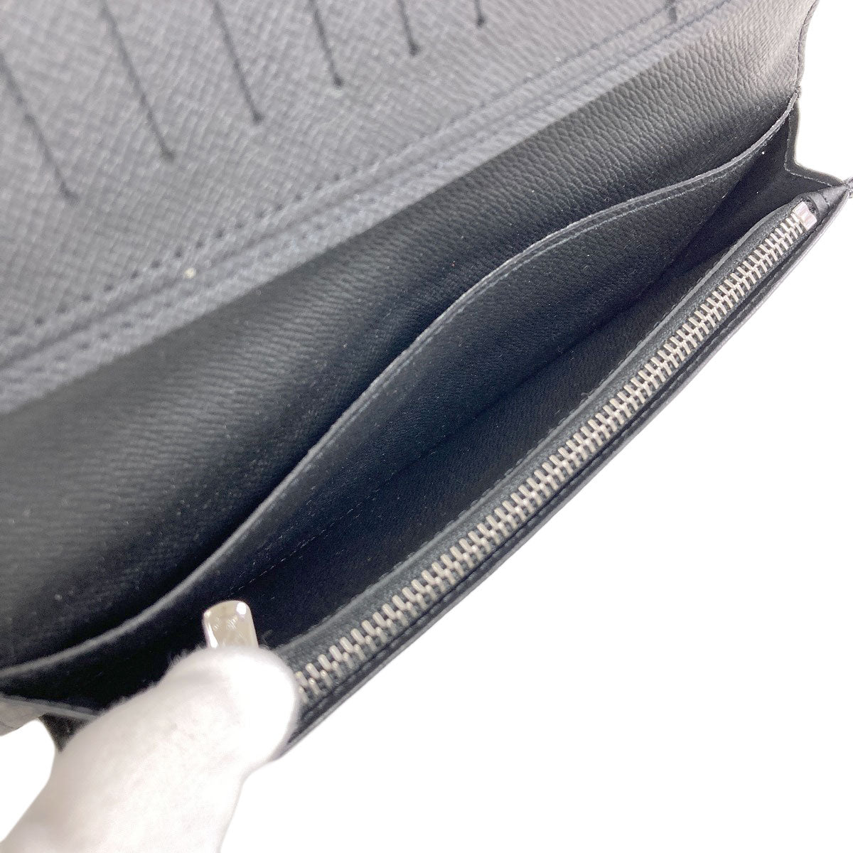 LOUIS VUITTON M61697 Portefeiulle Â· Brother Long wallet (with coin pocket) Monogram Eclipse mens [Used]