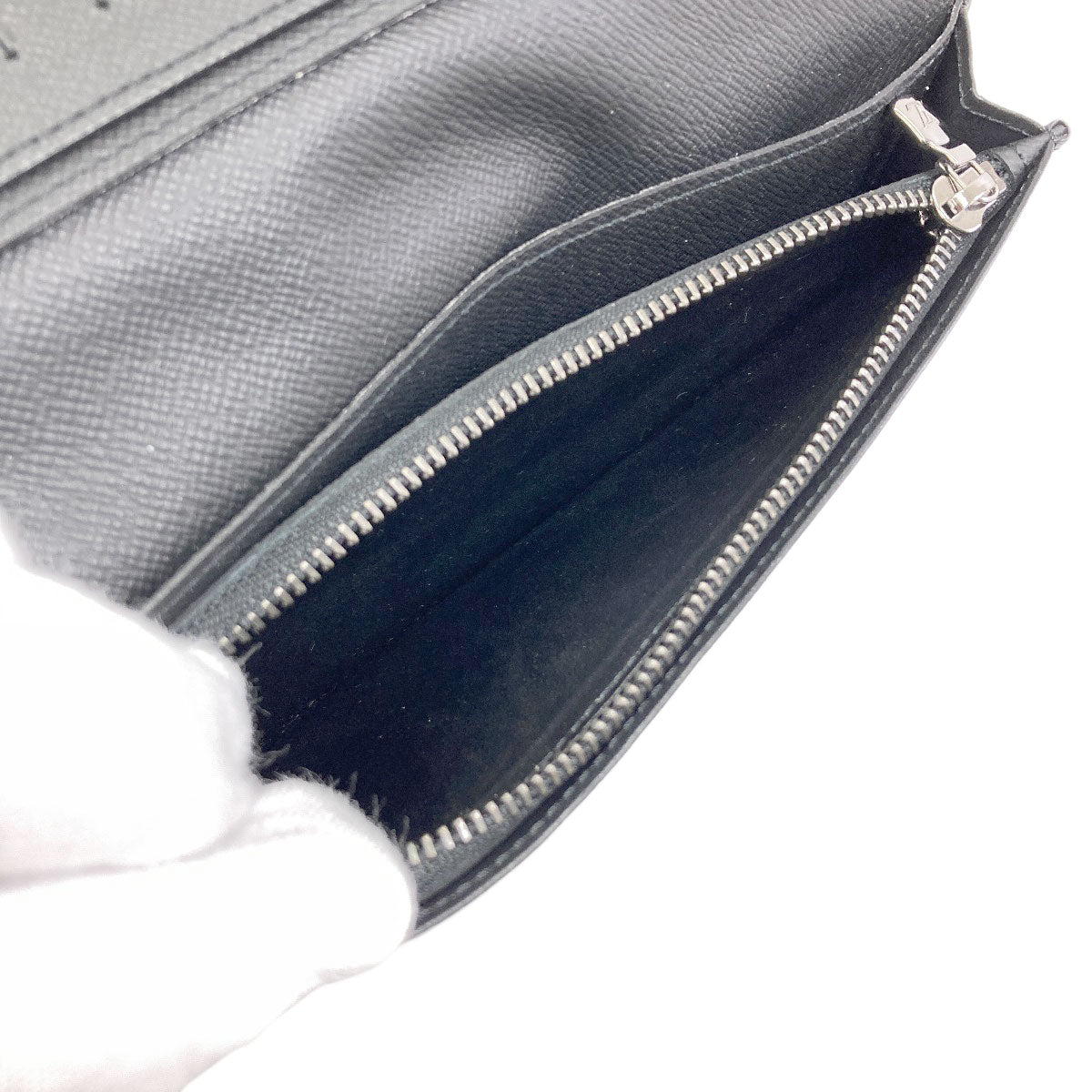 LOUIS VUITTON M61697 Portefeiulle Â· Brother Long wallet (with coin pocket) Monogram Eclipse mens [Used]