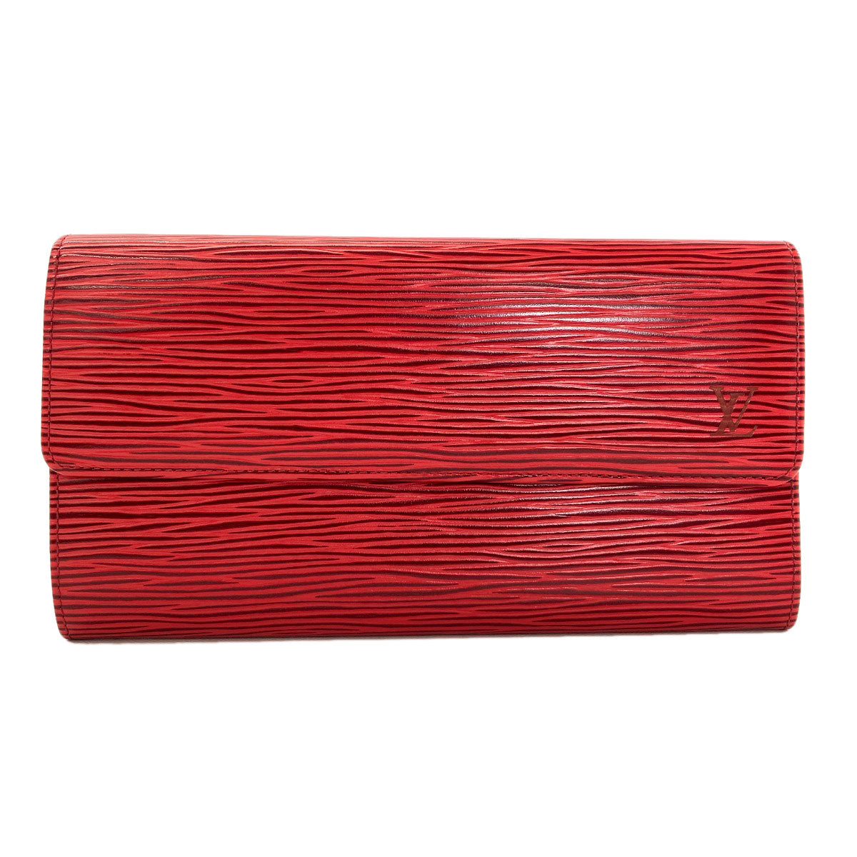LOUIS VUITTON M63577 Pochette Porto Monnet Credit Long wallet (with coin pocket) Epi Leather Ladies [Used]