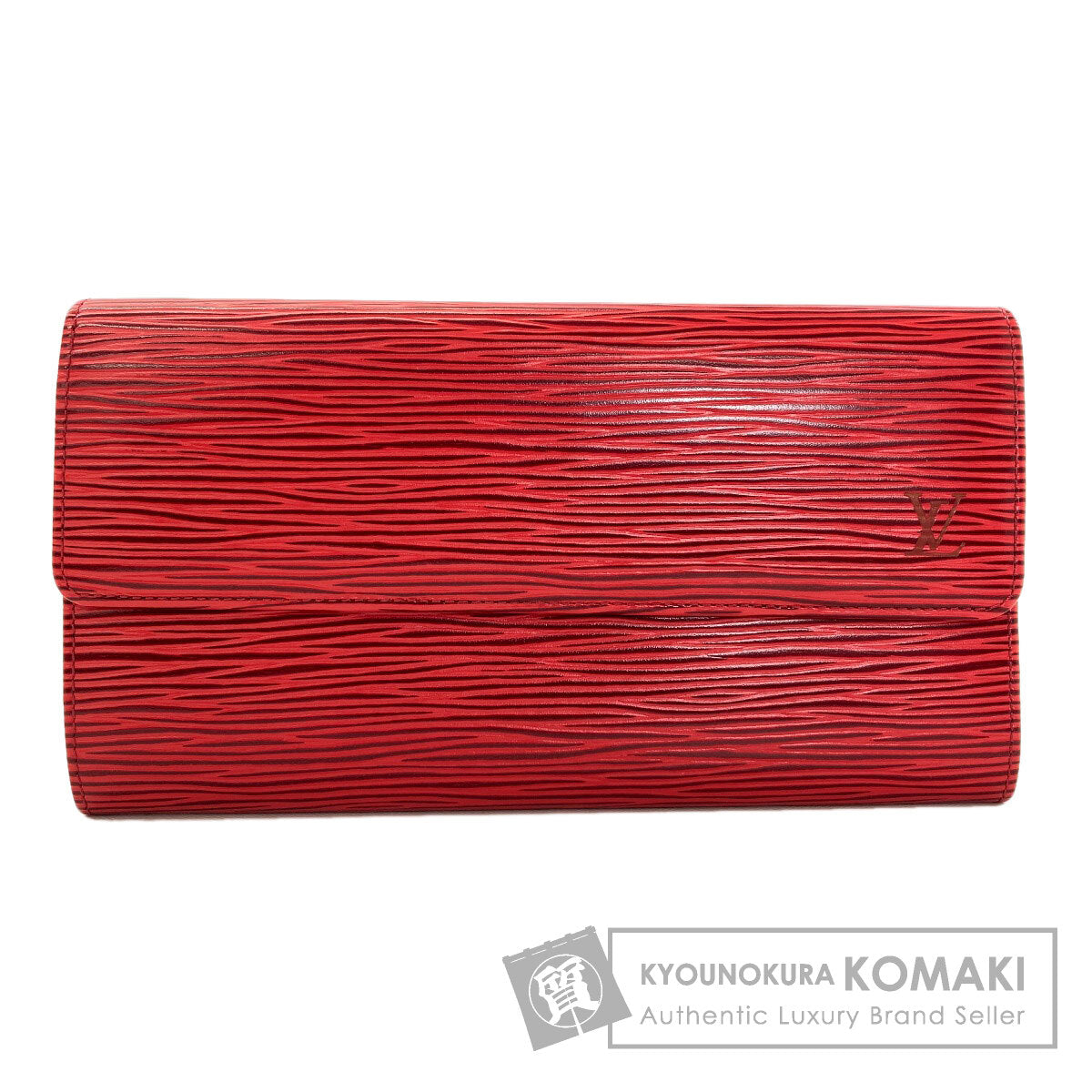 LOUIS VUITTON M63577 Pochette Porto Monnet Credit Long wallet (with coin pocket) Epi Leather Ladies [Used]