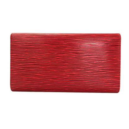 LOUIS VUITTON M63577 Pochette Porto Monnet Credit Long wallet (with coin pocket) Epi Leather Ladies [Used]