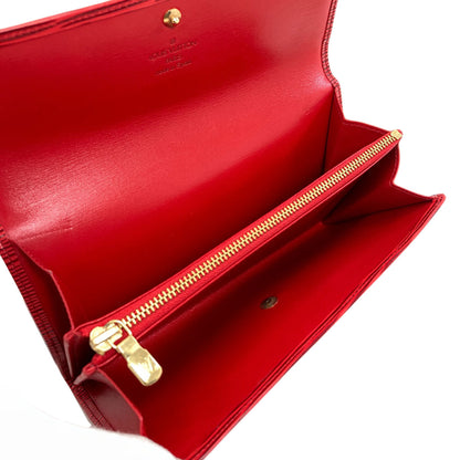 LOUIS VUITTON M63577 Pochette Porto Monnet Credit Long wallet (with coin pocket) Epi Leather Ladies [Used]