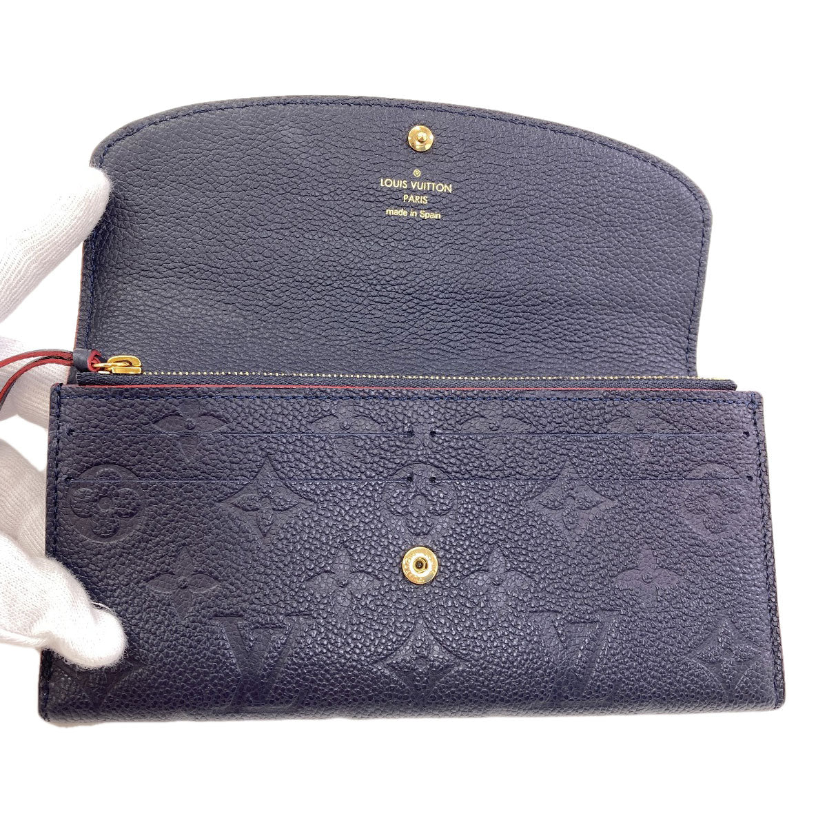 LOUIS VUITTON M69417 Portefeiulle ã» Emily Long wallet (with coin pocket) Empreinte Ladies [Used]