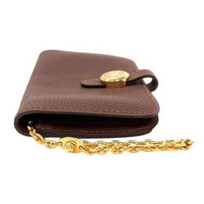 HERMES Dogon Card Case Gold Hardware Card Case Taurillon Clemence Ladies [Used]