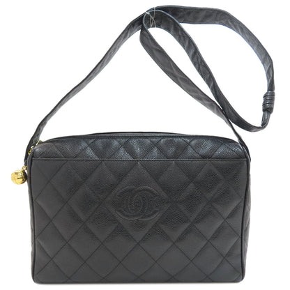 CHANEL Matelasse GoldHardware Shoulder Bag Grained Calfskin Skin Ladies [Used]
