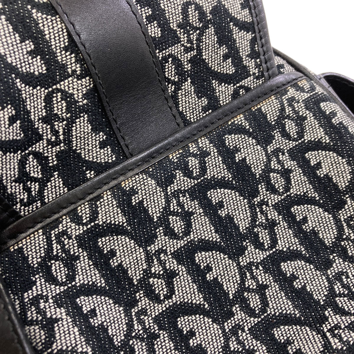 CHRISTIAN DIOR Trotter pattern Shoulder Bag Canvas Ladies [Used]