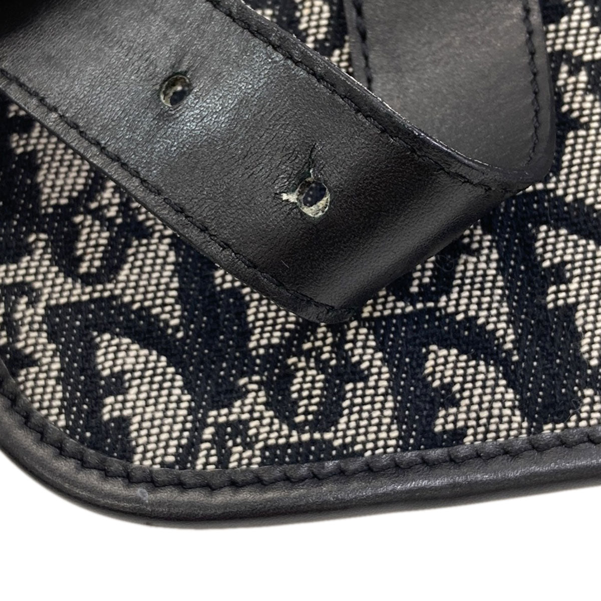 CHRISTIAN DIOR Trotter pattern Shoulder Bag Canvas Ladies [Used]