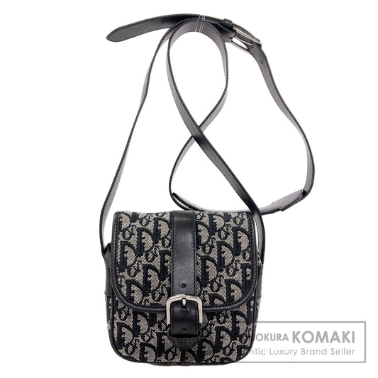 CHRISTIAN DIOR Trotter pattern Shoulder Bag Canvas Ladies [Used]