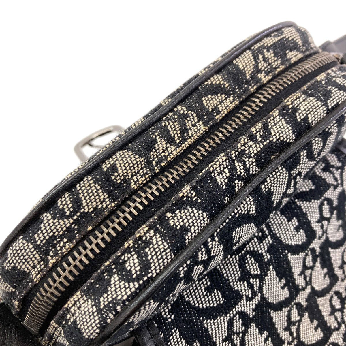 CHRISTIAN DIOR Trotter pattern Shoulder Bag Canvas Ladies [Used]