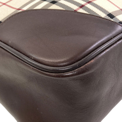 BURBERRY Burberry Check Handbag Nylon LeatherLadies [Used]