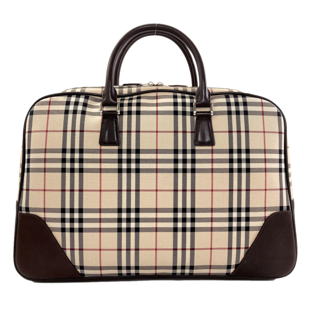 BURBERRY Burberry Check Handbag Nylon LeatherLadies [Used]