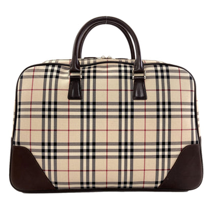 BURBERRY Burberry Check Handbag Nylon LeatherLadies [Used]