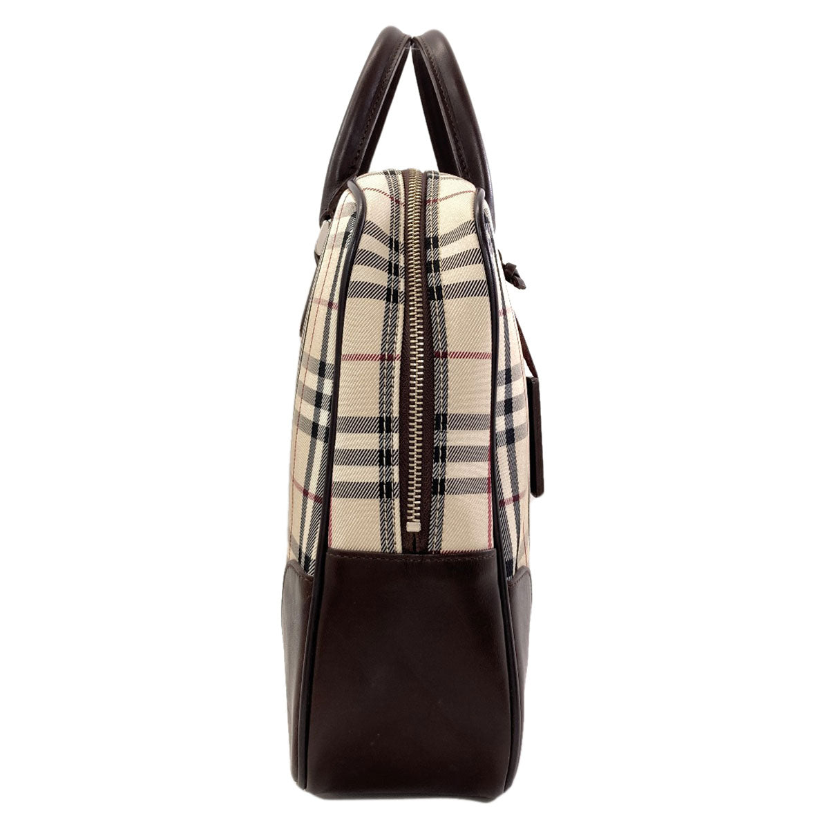BURBERRY Burberry Check Handbag Nylon LeatherLadies [Used]