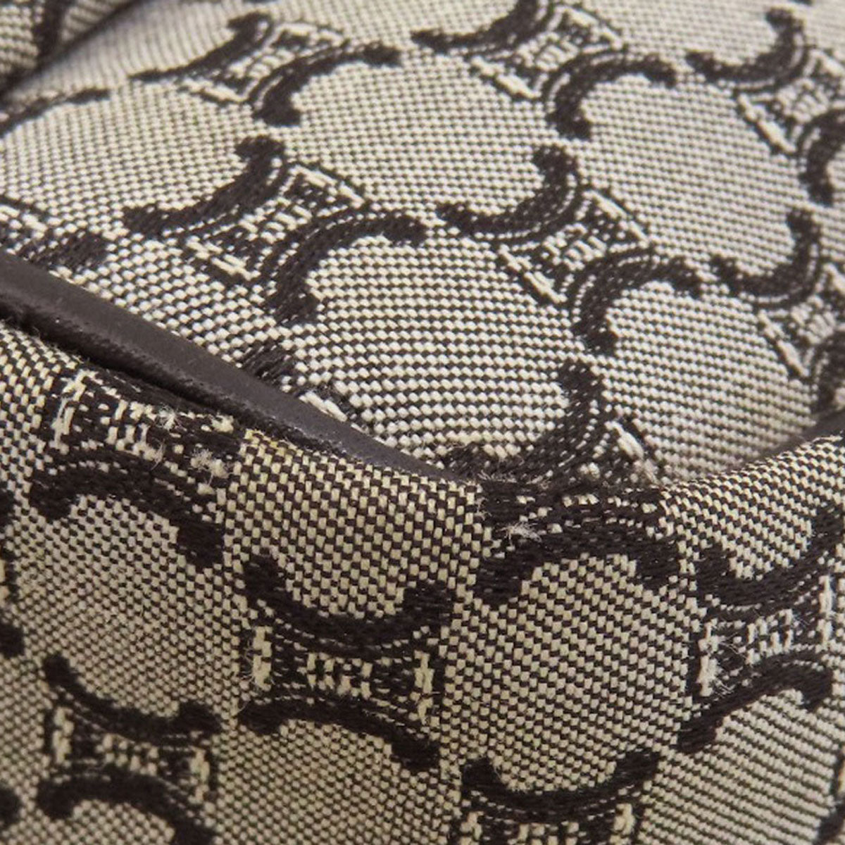 CELINE Macadam Shoulder Bag Canvas LeatherLadies [Used]