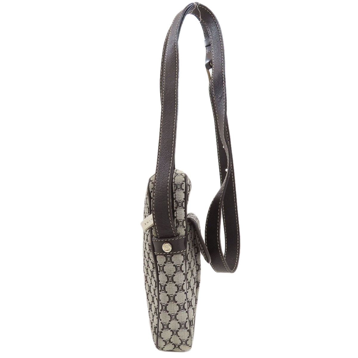 CELINE Macadam Shoulder Bag Canvas LeatherLadies [Used]