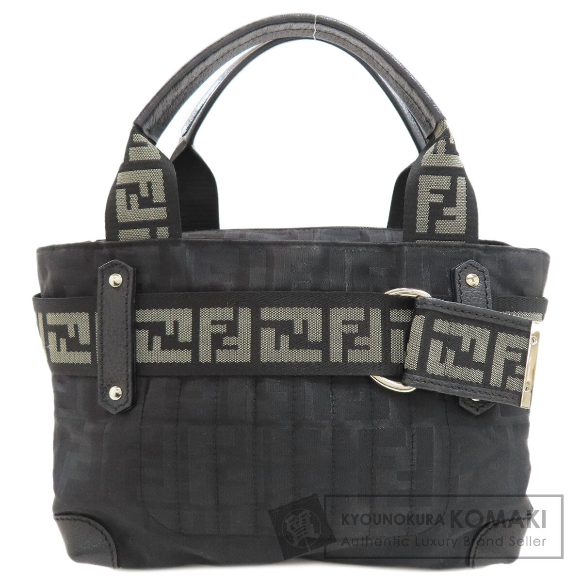 FENDI Zucca pattern Handbag Nylon Ladies [Used]