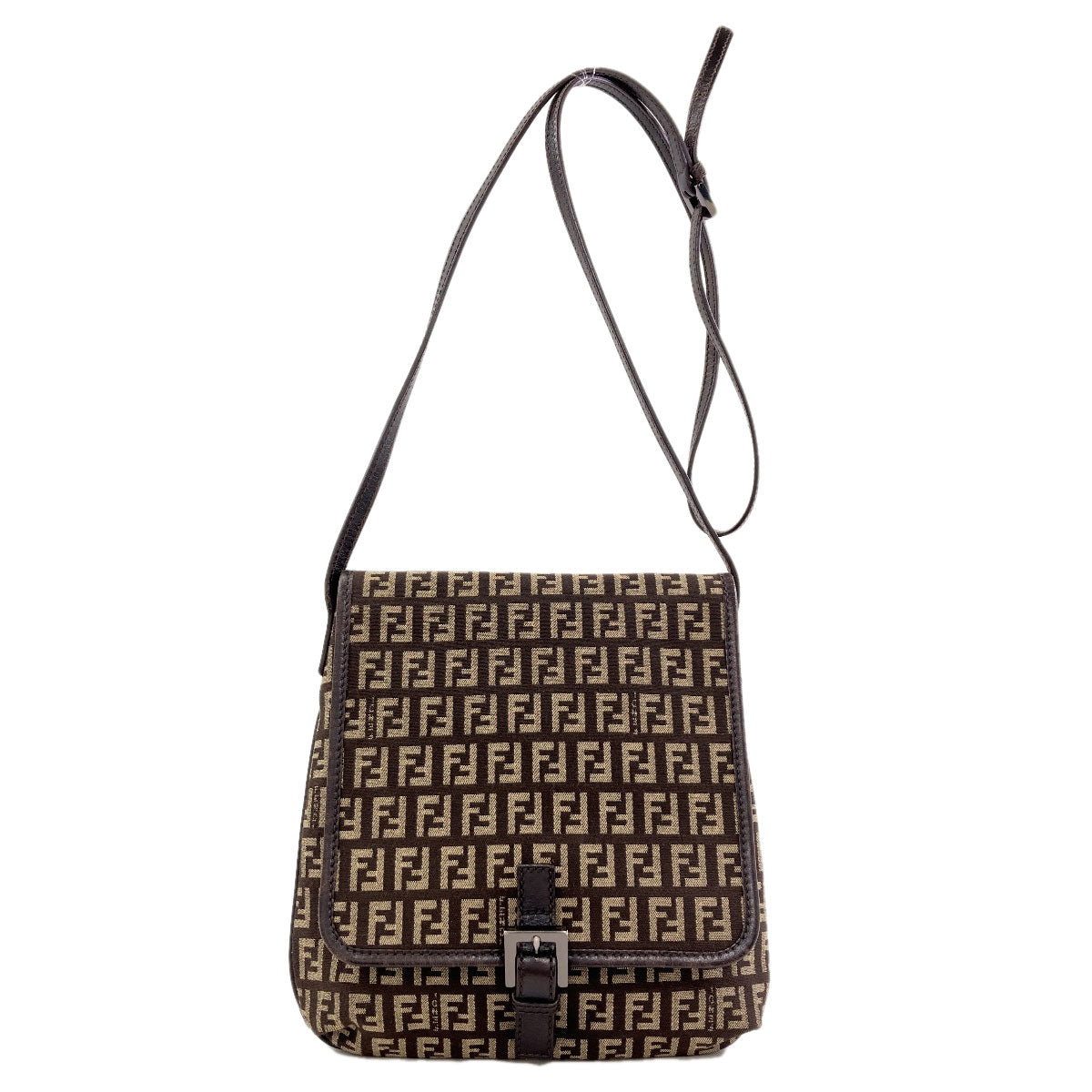 FENDI Zucchino Shoulder Bag Canvas Ladies [Used]