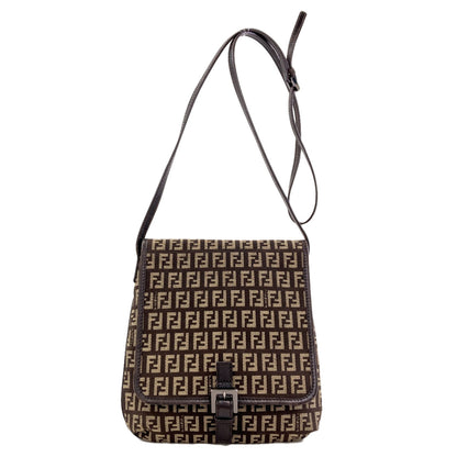FENDI Zucchino Shoulder Bag Canvas Ladies [Used]