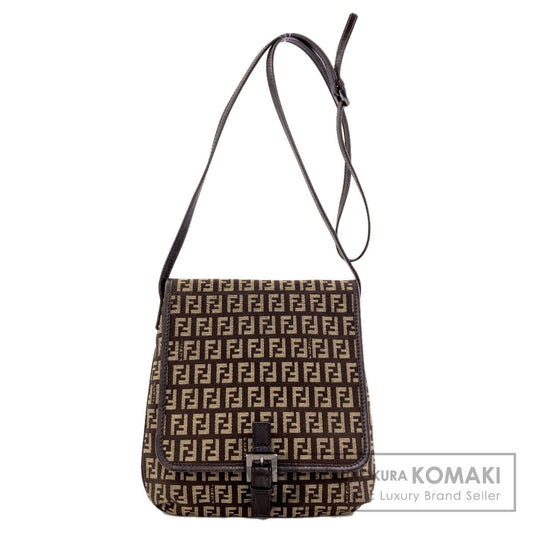 FENDI Zucchino Shoulder Bag Canvas Ladies [Used]