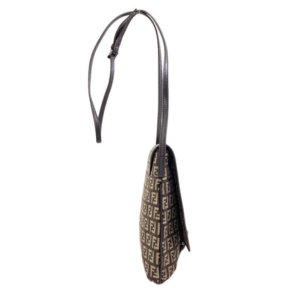 FENDI Zucchino Shoulder Bag Canvas Ladies [Used]