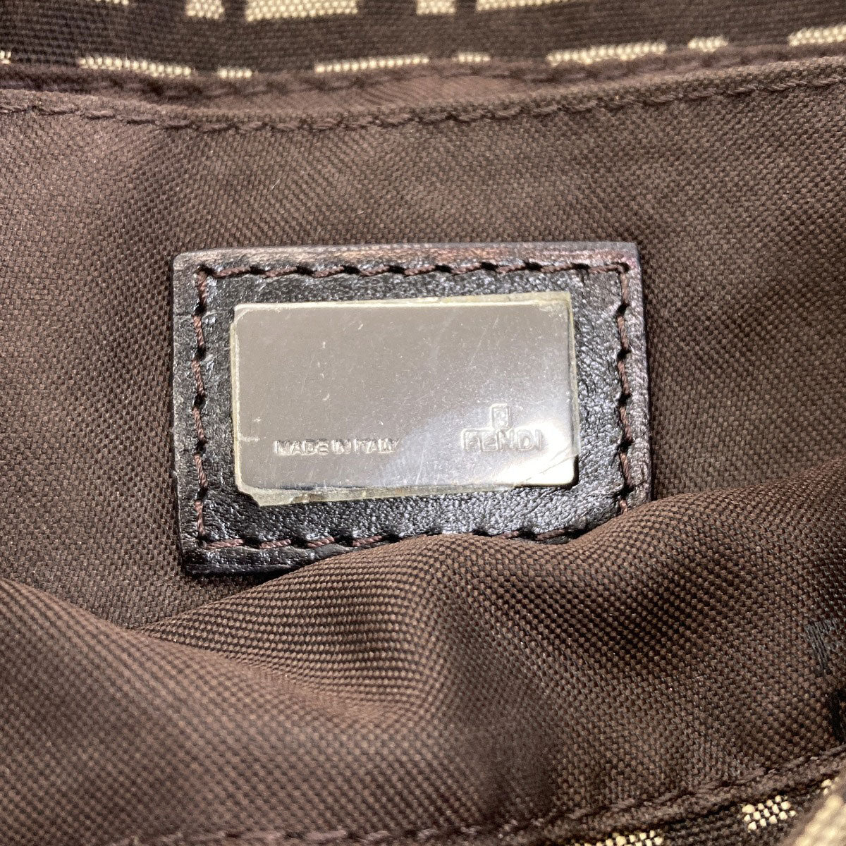 FENDI Zucchino Shoulder Bag Canvas Ladies [Used]