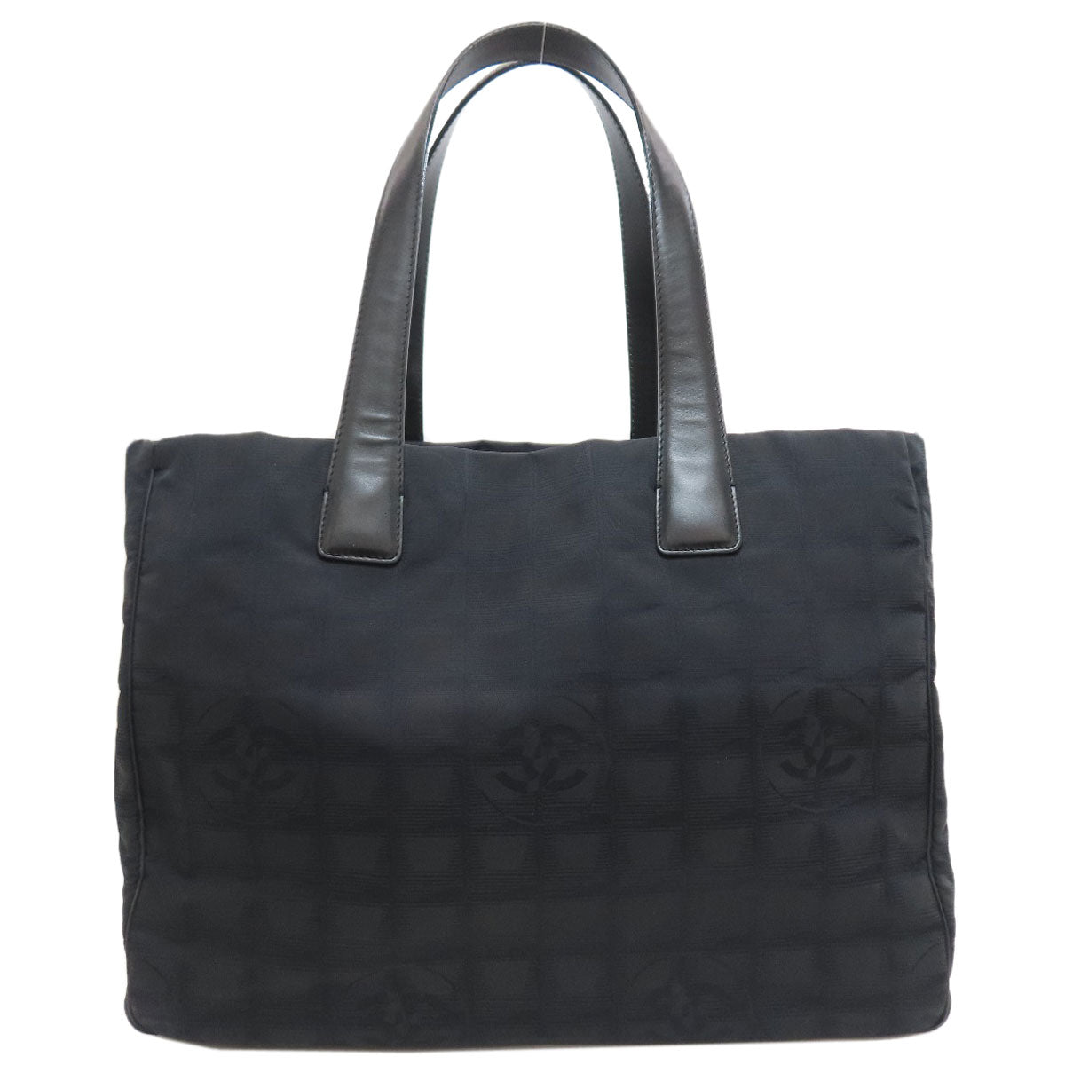 CHANEL New Travel Line MM Tote Bag Nylon jacquard Ladies [Used]