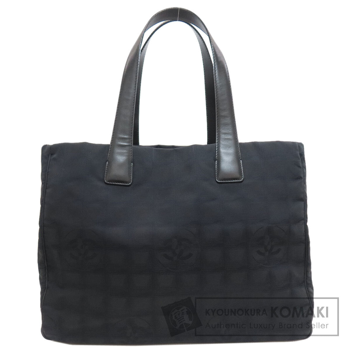CHANEL New Travel Line MM Tote Bag Nylon jacquard Ladies [Used]