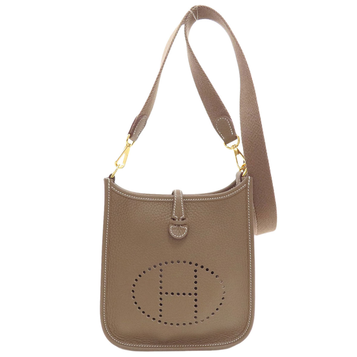 HERMES Evelyne TPM Etop Gold Hardware Shoulder Bag Taurillon Clemence Ladies [Used]