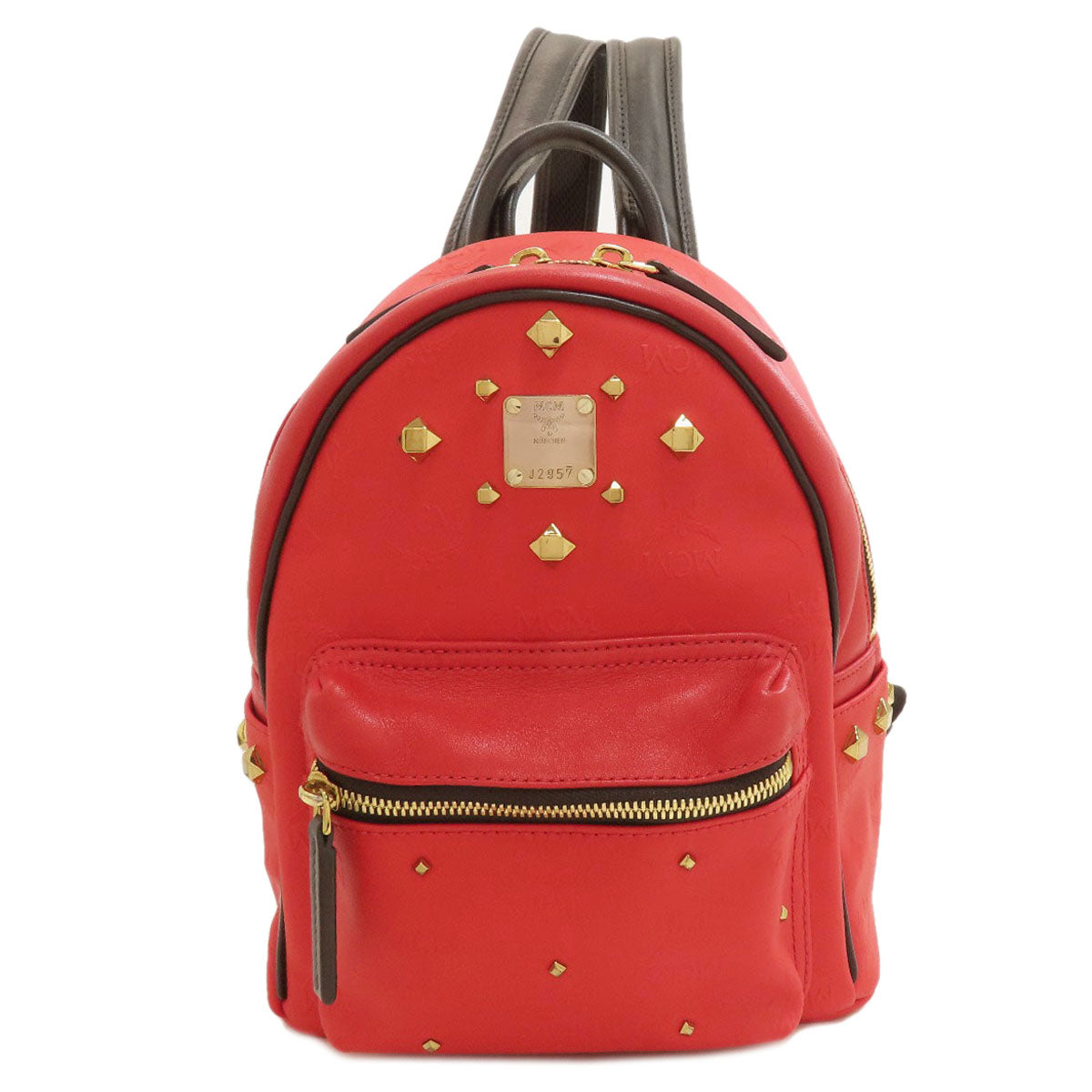 MCM Stark Studs Backpack Â· Daypack Leather Coating canvasLadies [Used]