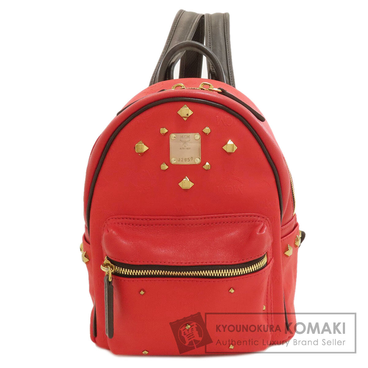 MCM Stark Studs Backpack Â· Daypack Leather Coating canvasLadies [Used]