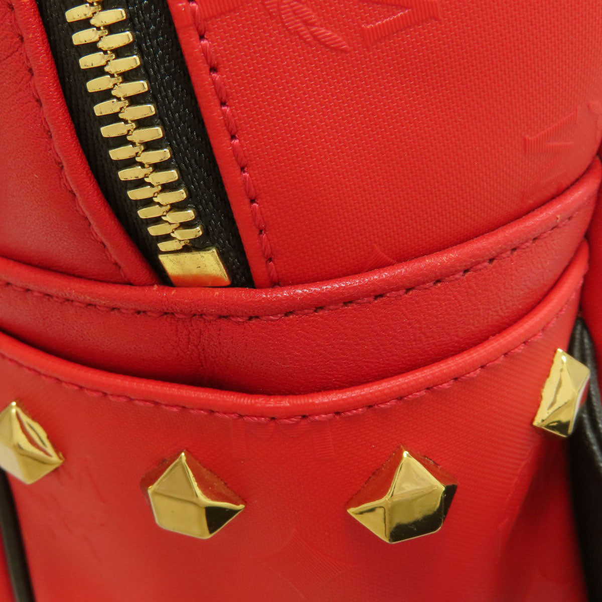 MCM Stark Studs Backpack Â· Daypack Leather Coating canvasLadies [Used]
