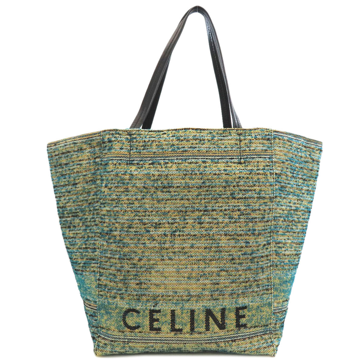 CELINE Cabas Phantom Tweed Tote Bag Canvas Ladies [Used]