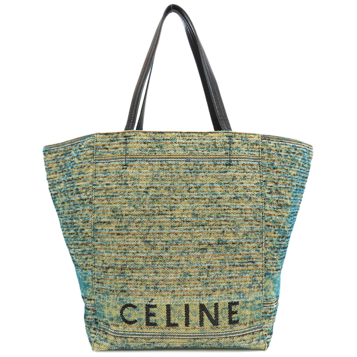 CELINE Cabas Phantom Tweed Tote Bag Canvas Ladies [Used]