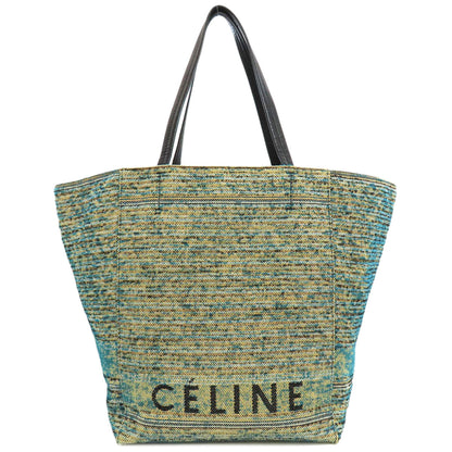 CELINE Cabas Phantom Tweed Tote Bag Canvas Ladies [Used]