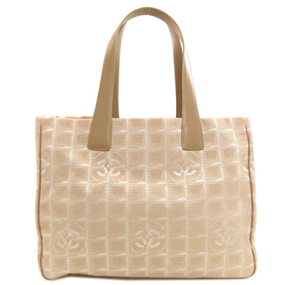 CHANEL New Travel Line MM Tote Bag Nylon jacquard Ladies [Used]